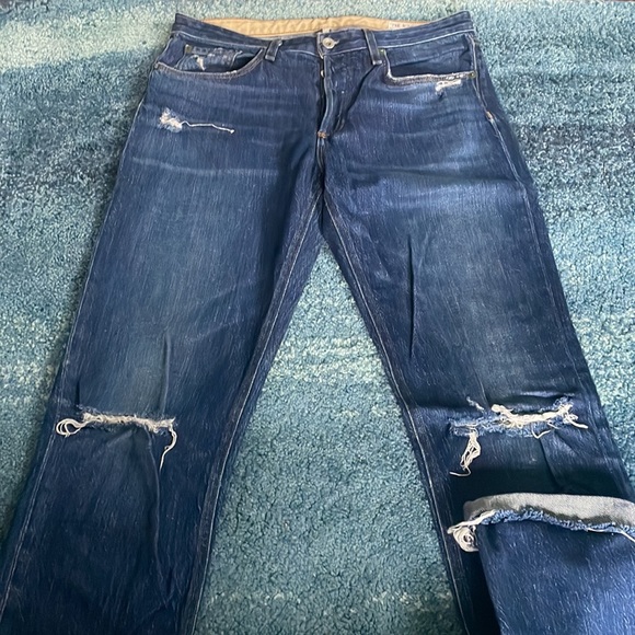 rag & bone Mid Rise Boyfriend Denim Jeans Size:27 - Picture 3 of 6